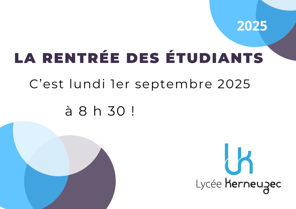 rentrée 2025 BTS NDRC Kerneuzec