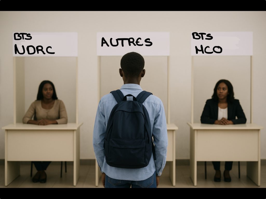 Jeune qui hésitent
