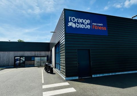 Façade orange bleue Rosporden 